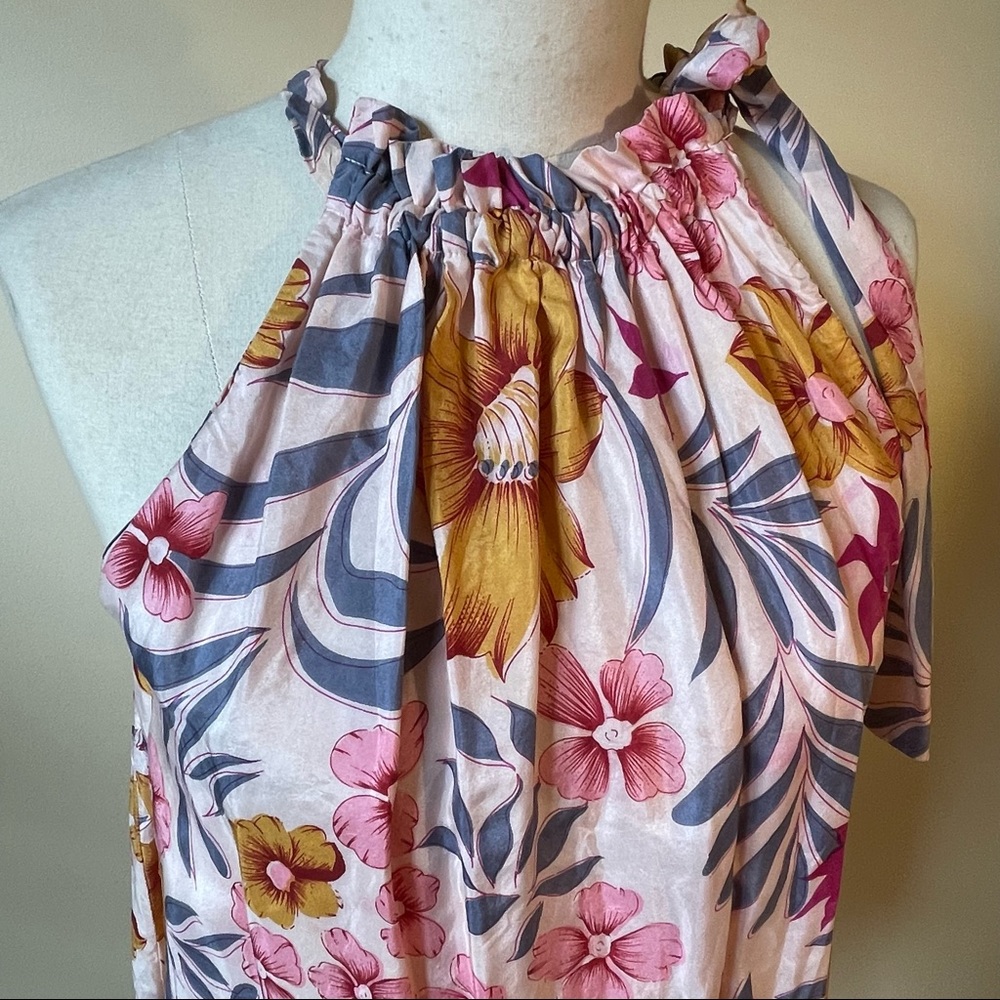 WHITE SUEDE | Silk Top | Made in Australia | Size 8 - Picture 6 of 8